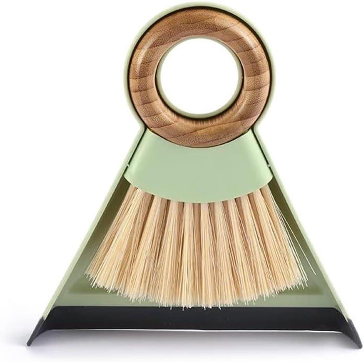Reinigingsset Kleine Bezem - Stoffer en Blik - Bureau Schoonmaken - Compact Haakontwerp - 1 stuk - Kleurrijk — afbeelding 1