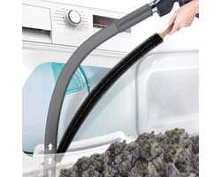 2 delige set stofzuigerset - verwijdert snel pluizen - Kierenborstel - Droger Vent Cleaner Kit - compatibel met de meeste stofzuigers -voor Wasmachine En Droger Lint Remover Etc - donkergrijs
