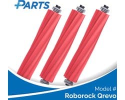 Roborock Qrevo Borstels (3 Stuks, Plus.Parts® alternatief voor 8.02.0079)