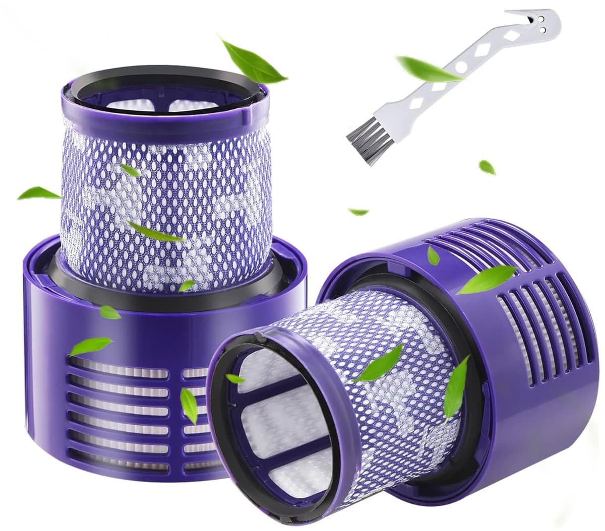 V10-filter voor Dyson - vervangend stofzuigerfilter voor Dyson V10 Cyclone-serie/Absolute/Animal/Motorhead/Total Clean - SV12 draadloze stofzuiger - vervangend onderdeelnummer 969082-01 — afbeelding 1