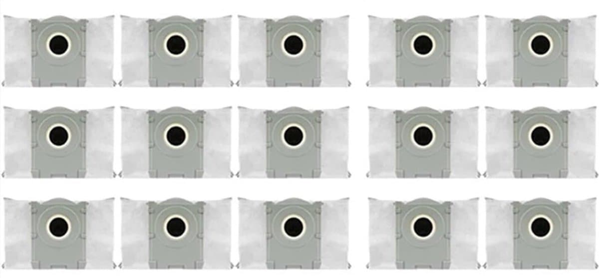 15 stuks vervangende stofzakken - Voor ECOVACS DEEBOT X8 PRO OMNI /X9 PRO OMNI /T50 Pro OMNI /T50 MAX PRO OMNI /T80 OMNI robotstofzuigers - Stofzakken met actieve koolstof -vierlaagse structuur — afbeelding 1