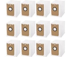 12 stuks vervangende stofzakken - voor de Tikom L8000 Plus/Medion X20 SW+ MD 11415 robotstofzuiger - wegwerpbare stofzuigerzakken met grote capaciteit