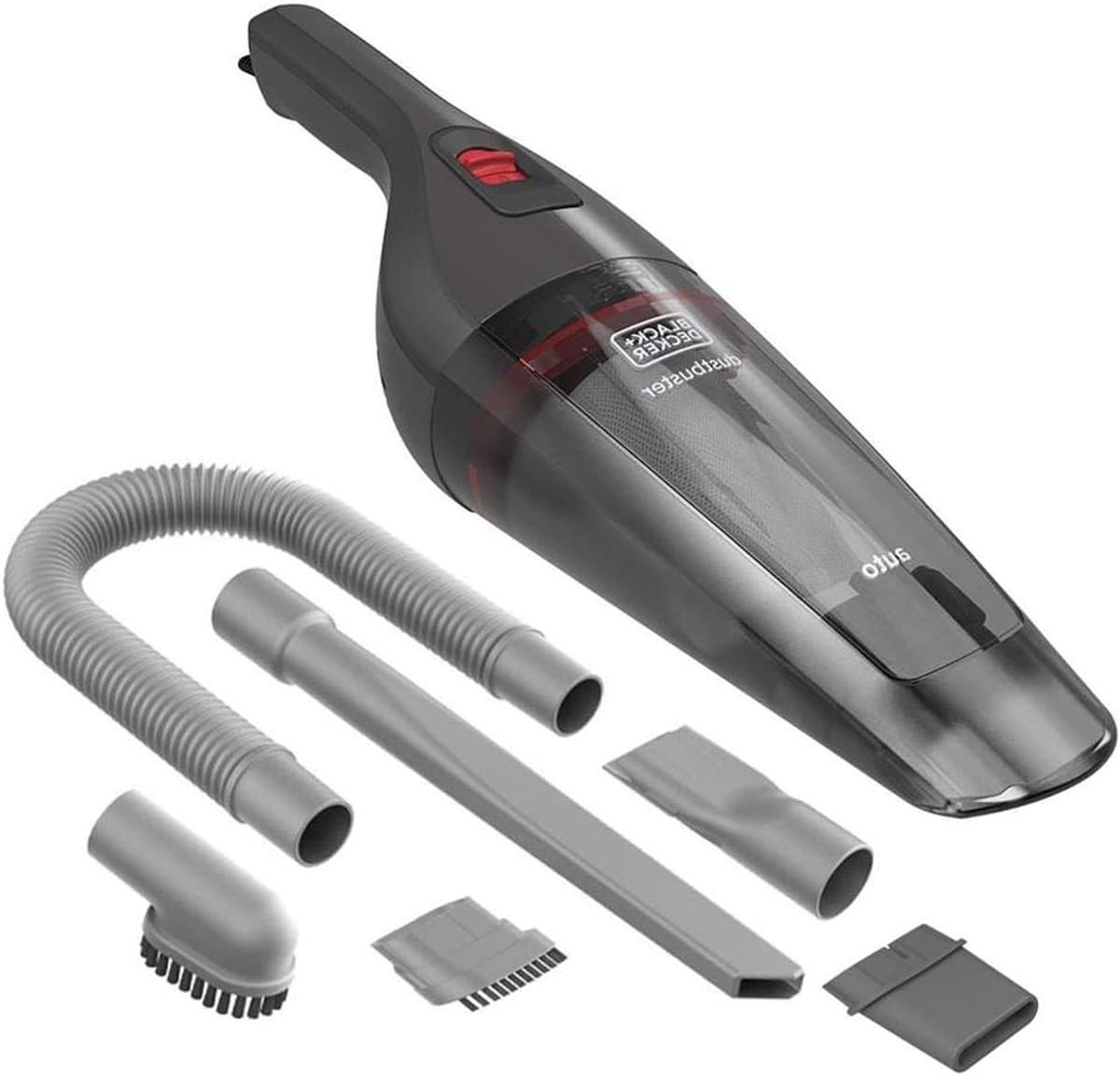 Tafelstofzuiger - Handstofzuiger - Snelle Reiniging - Draadloos Vermogen - 0.37 L - Grijs rood — afbeelding 1