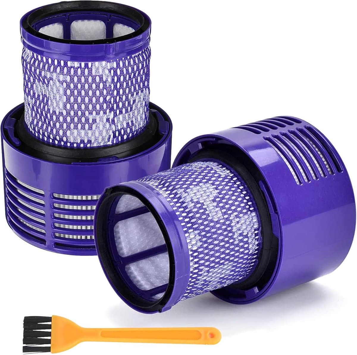 2 stuks V10-filters voor Dyson - Vervangend filter voor de Dyson V10 Cyclone Series Absolute Animal Motorhead Total Clean stofzuiger - Wasbaar en herbruikbaar - Vervangt de V10 — afbeelding 1