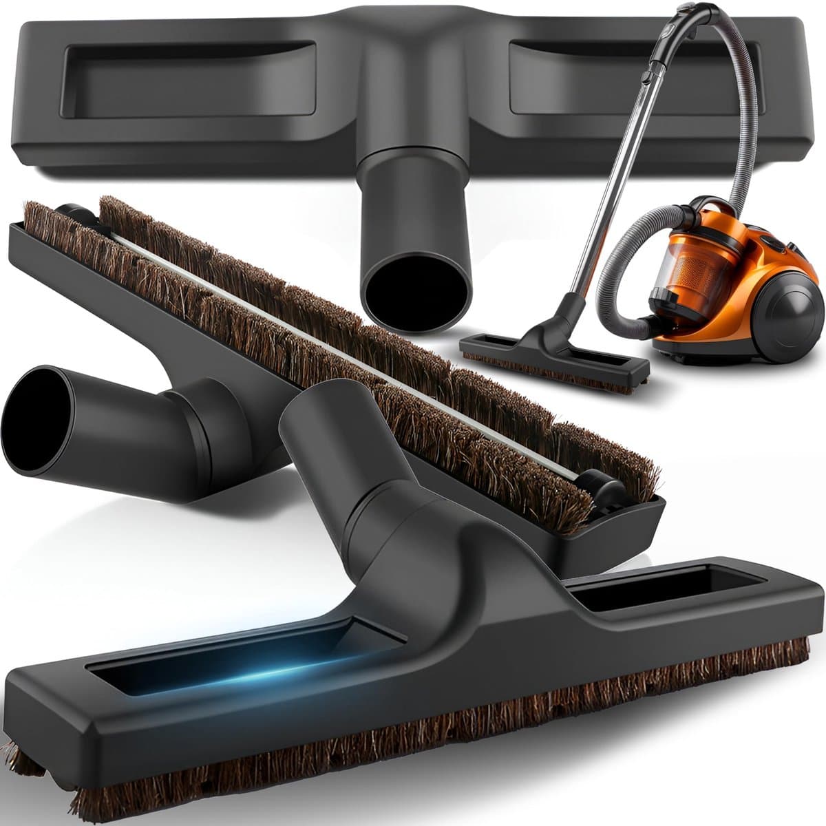 Allecto - Retoo Hard Floor Nozzle met Natuurlijke Haren - Universele Stofzuigerborstel voor Harde Vloeren — afbeelding 1