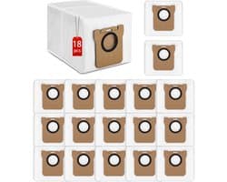 18-delige set - Stofzak - Stofzuigerzak voor robotstofzuiger - Zelfafvoerende bodemzak - Accessoires en onderdelen - Compatibel met Drametech D10 Plus, Z10 Pro en L10 Plus - Wit