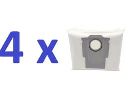 4 x stofzuigerzakken voor Roborock S7 MaxV Ultra / Q7 / Q7+, S8+ / S8 Pro Ultra - Hoogwaardige vervanging - Q7 M02 - Q7 MAX - Q7 MAX PLUS - S7 Ultra Plus - S8 Plus - S8 Pro Ultra - S7 MaxV Ultra