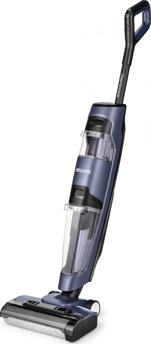 4Swiss Smart stofzuiger VC024, snoerloze stofzuiger met dweilfunctie, nat- en droogzuiger met dubbele tank, zelfreinigende functie, LED-display — afbeelding 1