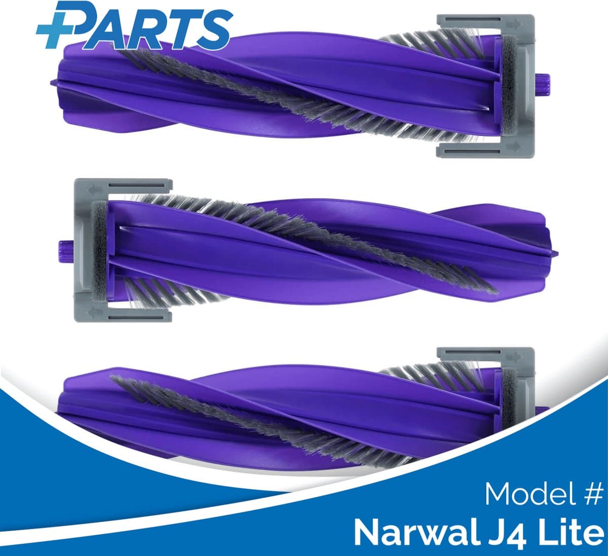 Narwal J4 Lite Borstels (3 Stuks, Plus.Parts® alternatief voor CP-PJ-A00090-00-00) — afbeelding 1