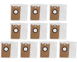 Vervangende stofzuigerzakken - 10 stuks - geschikt voor Lubluelu robotstofzuiger SL60D - S9 - SD85 - geschikt voor Proscenic M7pro - V980 veegrobot - Gebruiksvriendelijk - Grote opbergruimte - Stofzuigeraccessoires - Wit