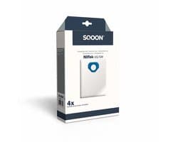 SQOON® Stofzuigerzakken Geschikt voor Nilfisk GS / GM80 / GM90 – Vervangt Model 107418500 – High Filtration voor Optimale Stofopname en Hygiëne - (SQ29) - 4 Stuks