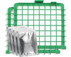 2x HEPA filter geschikt voor Rowenta Silence Force, Force Compact, Extreme, Extreme Compact, X-Trem Power & X-Trem Power XL - Vervangt Zr002901 - Inclusief 4 geurzakjes