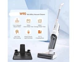 Multifunctionele 3-in-1 Schoonmaker – Stofzuiger – Dweil – Wasapparaat – Draadloos – 2-voudig Tanksysteem – 30 Minuten Gebruikstijd