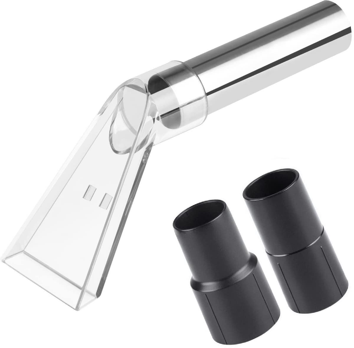 Bekledingsreiniger - Met 2 adapters - RVS buis — afbeelding 1