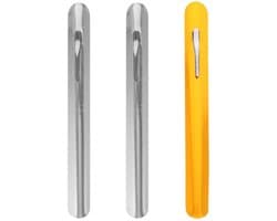 Metaal Kruimelveger - Kruimelreiniger Tafel - Tafels Schoonmaken - Met Pocket Clip - 15 cm - Diverse kleuren