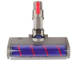 Vloerborstelopzetstuk met zachte rolborstelkop voor geschikt voor Dyson V7 V8 V10 V11 snoerloze stofzuigers - voorzien van LED-koplamp.