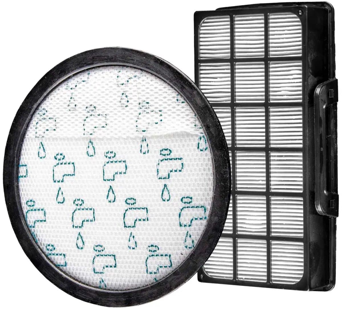 SQOON® filterset geschikt voor Rowenta Silence Force Cyclonic 4AAAA - Gelijk aan model: ZR903701 - motorfilter, ronde filter zonder klemrand, vervanging voor origineel — afbeelding 1