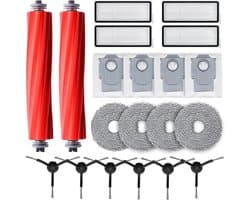20-delige accessoireset voor Roborock P10S/P10 Pro/P10S Pure & Qrevo MaxV/Pro/S – 2 hoofdborstels, 4 stofzakken, 4 dweilpads, 4 filters & 6 zijborstels
