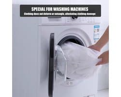 Set van 2 Fijne Waszakken met Trekkoord - Herbruikbaar Wasmand Net voor Ondergoed en Fijne Kleding