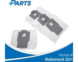 Roborock Q7+ Stofzakken (4 Stuks, Plus.Parts® alternatief voor 8.02.0132)