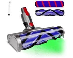Accessoires Geschikt voor Dyson V7, V8, V10, V11 en V15 stofzuigers; gemotoriseerde borstels (met twee direct aangedreven bladen); Geschikt voorharde vloeren en laagpolige tapijten.