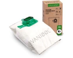 VANJOOL® Stofzuigerzakken voor Vorwerk Kobold VK140 / VK150 – 10 Stuks + 2 Filters – Geschikt voor FP140 / FP150 – 5-Laags Filtratie – Hoge Zuigkracht – Alternatief