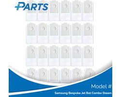 Samsung Bespoke Jet Bot Combo Steam Stofzakken (24 Stuks, Plus.Parts® alternatief voor VCA-RDB95)