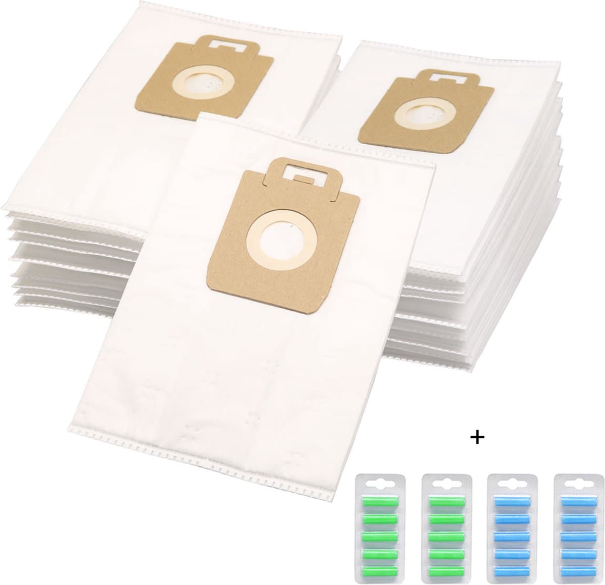 Propex Parts Stofzuigerzakken - Geschikt voor Nilfisk Power / Select series 3-D - 20 stuks + 20 geurstaafjes — afbeelding 1