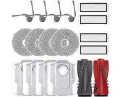 Accessoires Set Geschikt voor Roborock Qrevo Curv / Edge / S5V - 17-Delige Onderhoudskit - Inclusief Hoofdborstel, HEPA-Filters, Dweildoeken - 3L Stofzakken