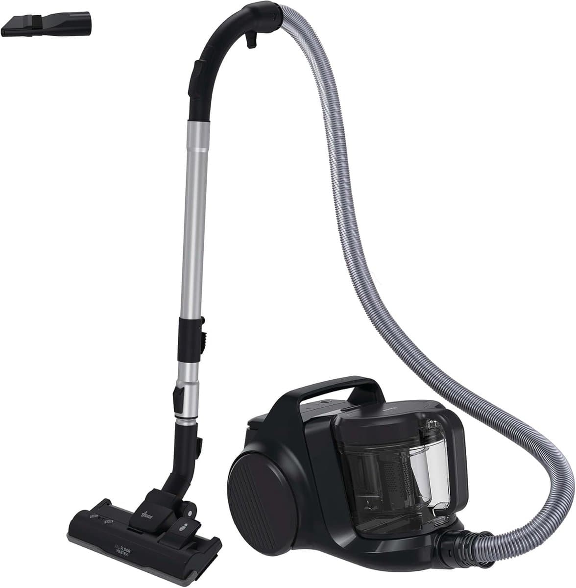 Krachtige Stofzuiger - Zakloze Zuiger - Hard Vloeren Reinigen - Lichtgewicht Compact Design - 25 L Reservoir - Zwart Grijs — afbeelding 1