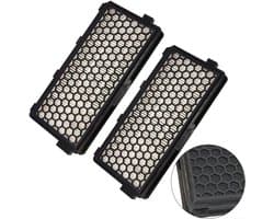 Filter - geschikt voor Miele Classic Compact C1 Complete C2/C3 stofzuigers - 2-delige set - 18,5 x 8,5 x 2,8 cm