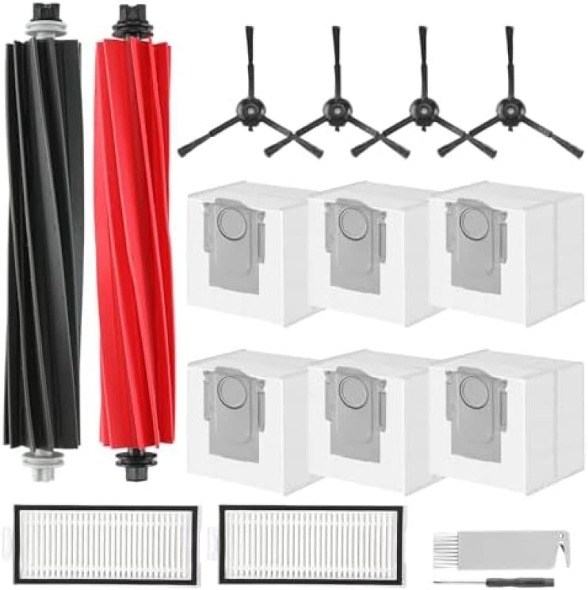 PromoHome 16-delige Onderdelen Set Geschikt voor Roborock Q5 Max+ (Plus), Q5 Pro+, Q8 Max+, Q5 DuoRoller — afbeelding 1