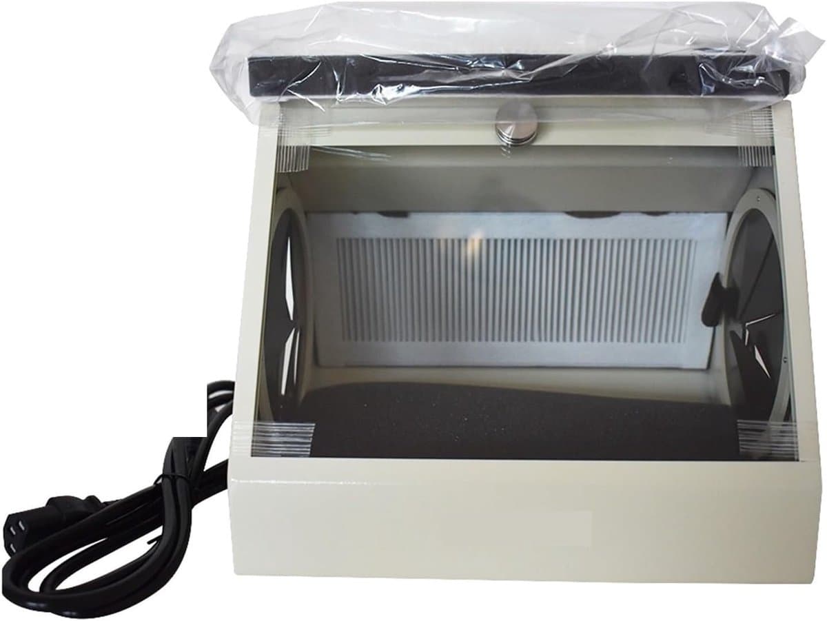 Stofvrije Werkbox - Afzuigkast - Zandstralen - Dubbel Zuigsysteem - 25x28x20.5 cm - Universeel — afbeelding 1