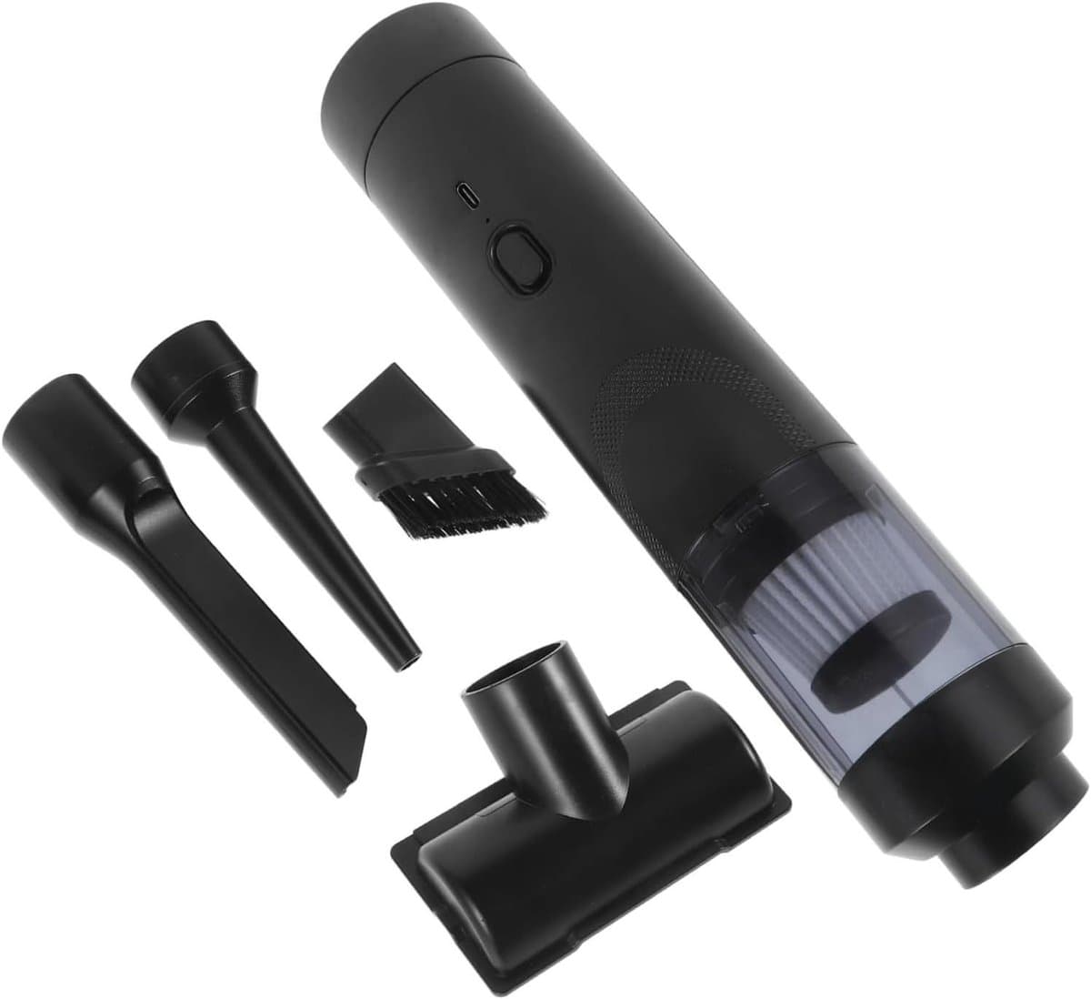 Draadloze Handstofzuiger - Mini Stofzuiger Auto - Auto Interieur Reinigen - Dubbele Nat-Droogfunctie - 27 cm Lengte - Zwart — afbeelding 1