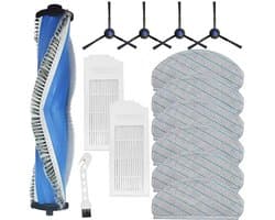 Reserveonderdelenset Geschikt voor Ecovacs Deebot N20 / N20 Pro Plus – roterende borstel, 2 HEPA-filters, 4 zijborstels, 6 dweildoeken