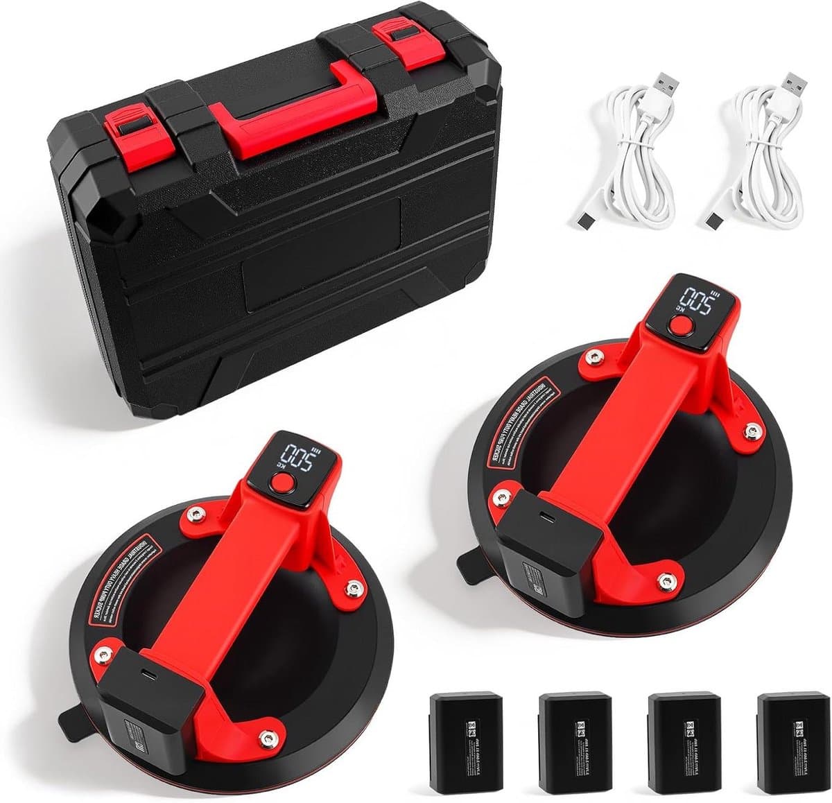Accuzuiger Set - Handstofzuiger - Snel Schoonmaken - Inclusief Extra Accu - 35 cm - Zwart — afbeelding 1