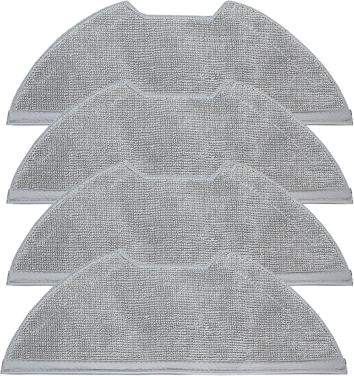 4 stuks doekjes voor Eureka NERE10s E10S E20 Plus, voor Obode A8 A8 Plus, voor Midea M9 robotstofzuiger- reserveonderdelen-zachte microvezeldoek — afbeelding 1