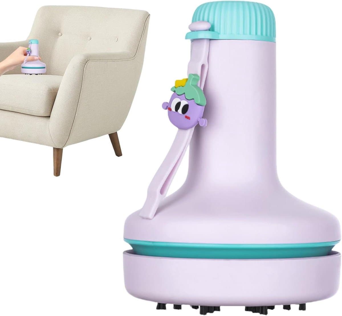 Draadloze Mini Stofzuiger - Bureau Reiniger - Kleine Ruimtes - Snelladen 35 Min - Compact Formaat - Paars — afbeelding 1