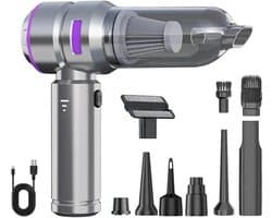 Draagbare Kruimeldief - Auto Stofzuiger - Snelle Reiniging - Krachtige Zuigkracht - 500 ml - Paars