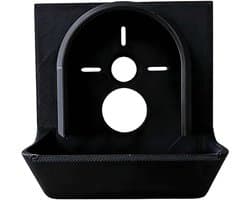 Muur Boren Stofvanger - Gereedschap Beschermer - Schoon Werkgebied - Hoge Stofafvang - 9x8x4cm - Zwart