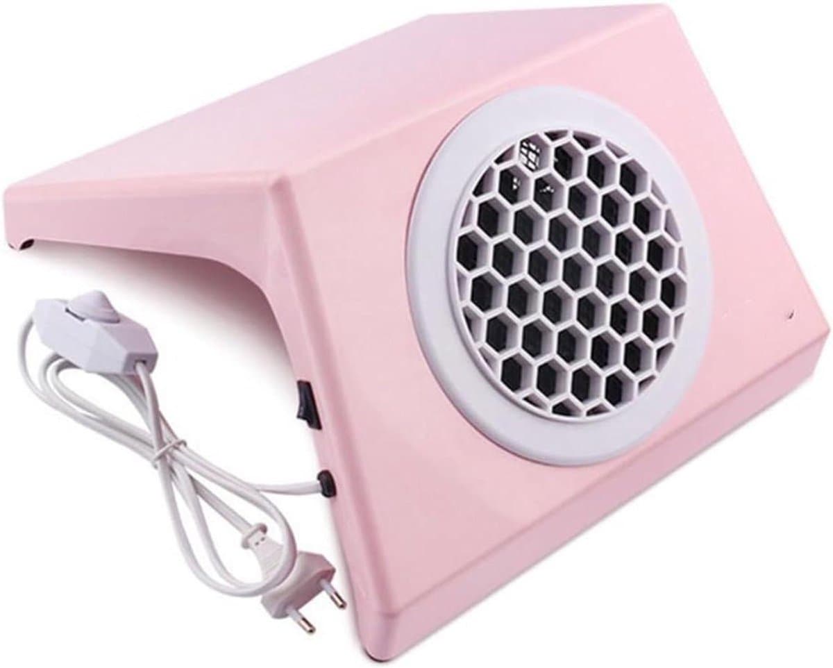 Nailstofzuiger - Nagel Afzuiger - Nagelstudio Gebruik - Krachtige Zuigkracht - 100W - Roze — afbeelding 1