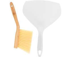 Mini Veegset - Stoffer Borstel - Desktop Schoonmaken - Compact Lichtgewicht - 26 cm Bezem - Diverse Kleuren