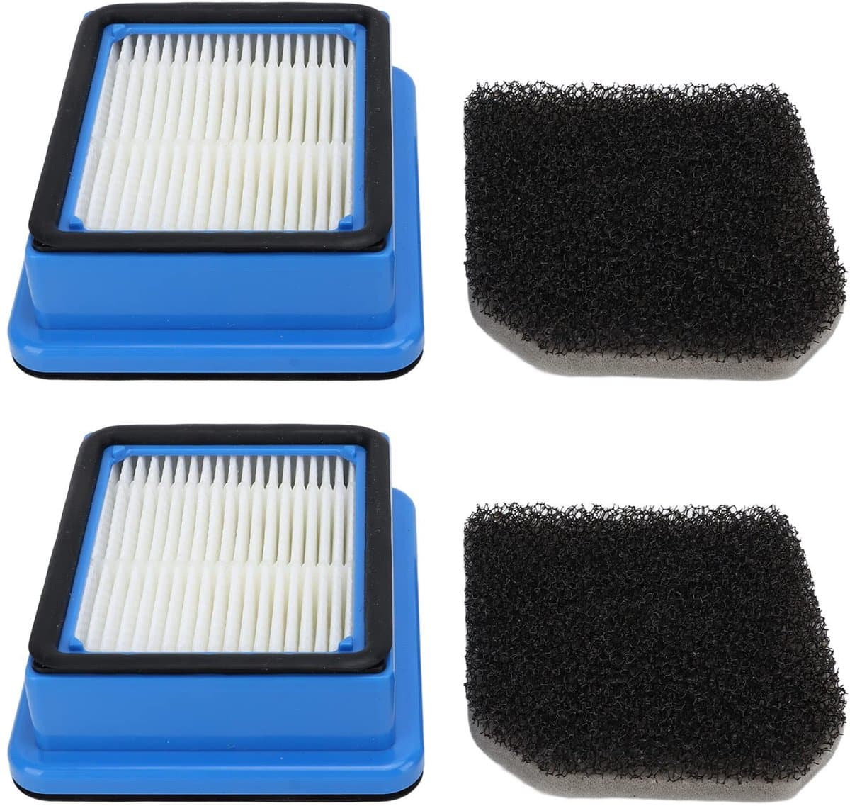 Dailygoody - Stofzuiger Filter Vervanging - Hoog rendement - Geschikt voor Q6 Q7 Q8 WQ61 WQ71 WQ81 - 2 Stuks - Filter en schijffilter — afbeelding 1