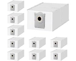 10 stuks stofzakken voor Ecovacs DEEBOT X8 PRO Omni / X8 OMNI / X9 PRO Omni / T50 PRO Omni / T50 MAX PRO Omni / T50 Omni / T80 OMNI / T30C Pro Omni / X11 Pro Omni robotstofzuiger 4 l zak accessoires.