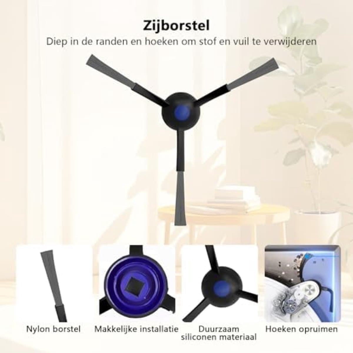 27-Pack Vervangende Accessoires voor ECOVACS DEEBOT T30S/T30S PRO/T30S AI Robotstofzuiger, 1 Hoofdborstel 6 Zijborstels 4 Hepa-filters 6 Stofzakken 8 Dweilpads 2 Reinigingsborstels — afbeelding 1