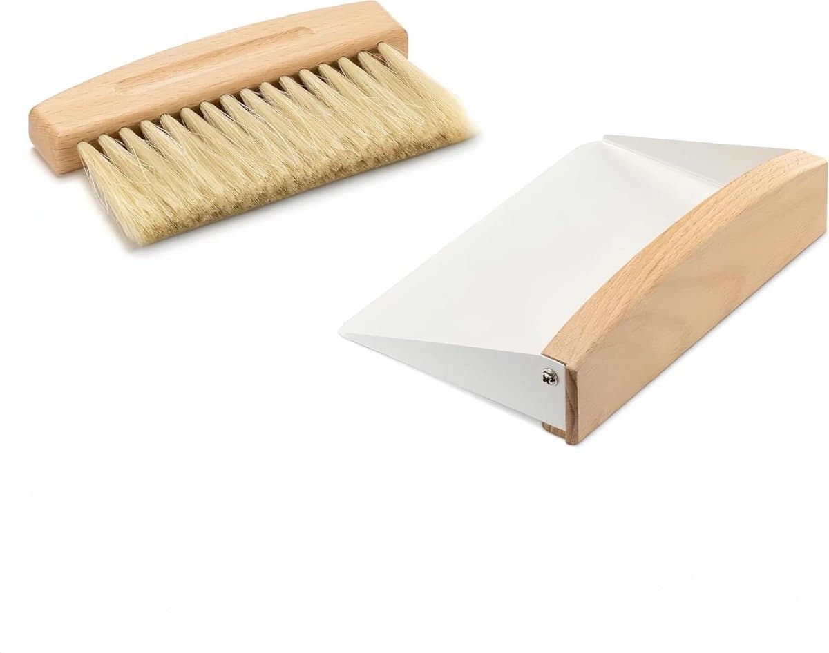 Mini Stofpan en Borstel - Tafelveger Combo - Kruimels Opruimen - Compact Magnetisch Ontwerp — afbeelding 1