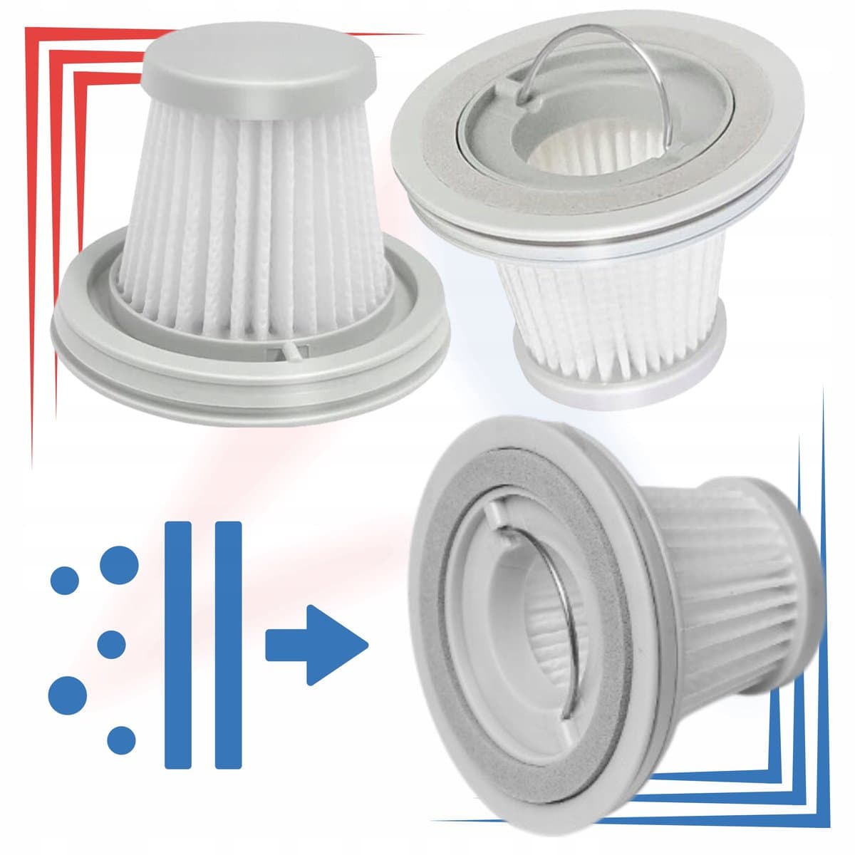 AreoSe - HEPA-filter voor Xiaomi Mi Vacuum Cleaner MINI - 3 stuks — afbeelding 1
