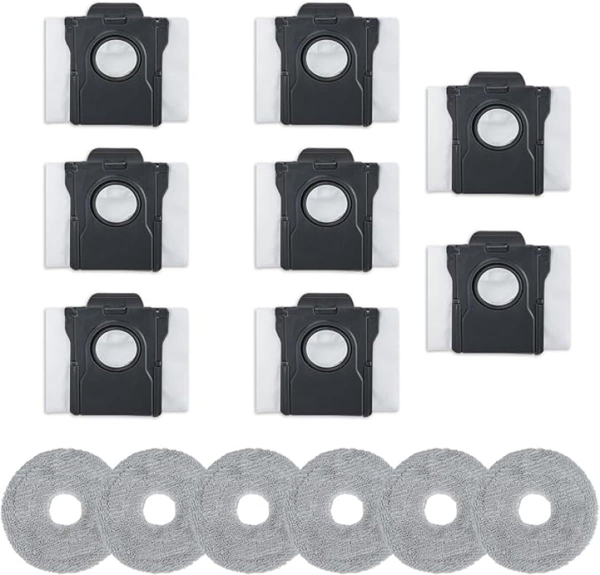 14-delige set stofzakken en dweilmops voor Dreame L10s Pro Ultra Heat, X40 Ultra, X50 Ultra en Mova E30 Ultra — afbeelding 1