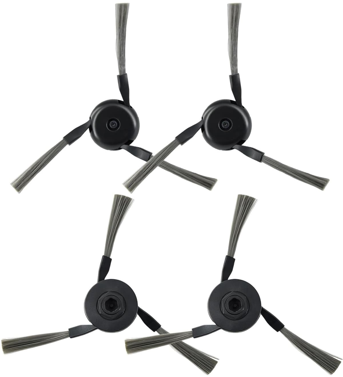 Zijborstels voor Dreame L40s Pro Ultra - 4 Stuks - Grijs — afbeelding 1