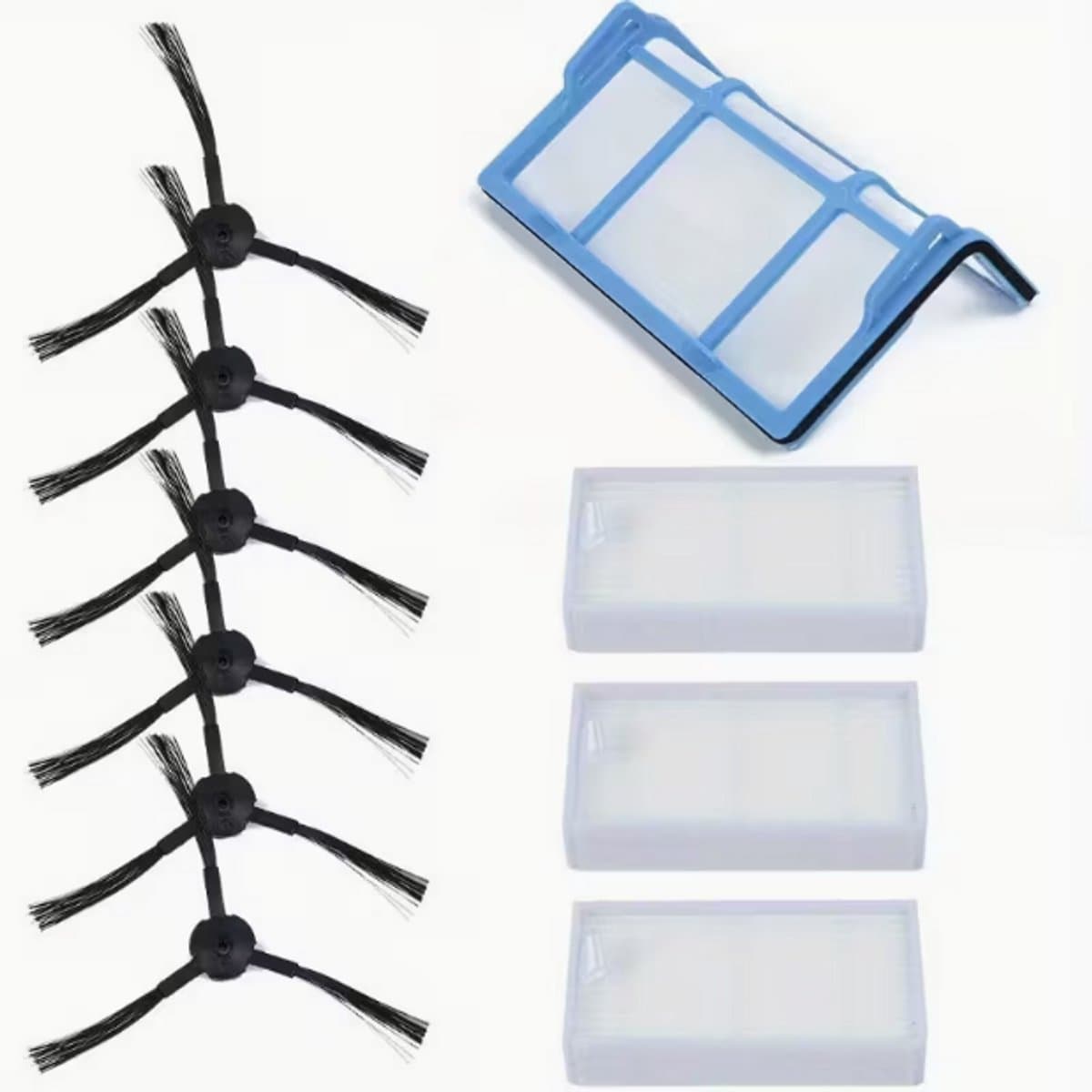 10st Voorfilter Gaasfilters Zijborstels voor Medion MD 18500/ 18600/ MD18501/ MD16192 Stofzuiger Vervangende Accessoires — afbeelding 1